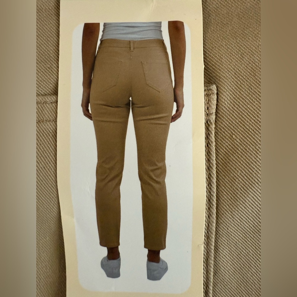 NEW Jachs Girlfriend New York Women’s Straight Leg Ankle Pant Size 12 Color Tan - Picture 1 of 5
